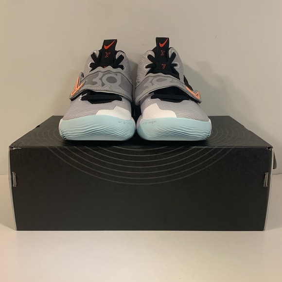 [BRAND NEW] NIKE KD TREY 5 X WOLF GREY VOLT CRIMSON MENS SHOES SIZE 6.5 SNEAKERS - Picture 4 of 8